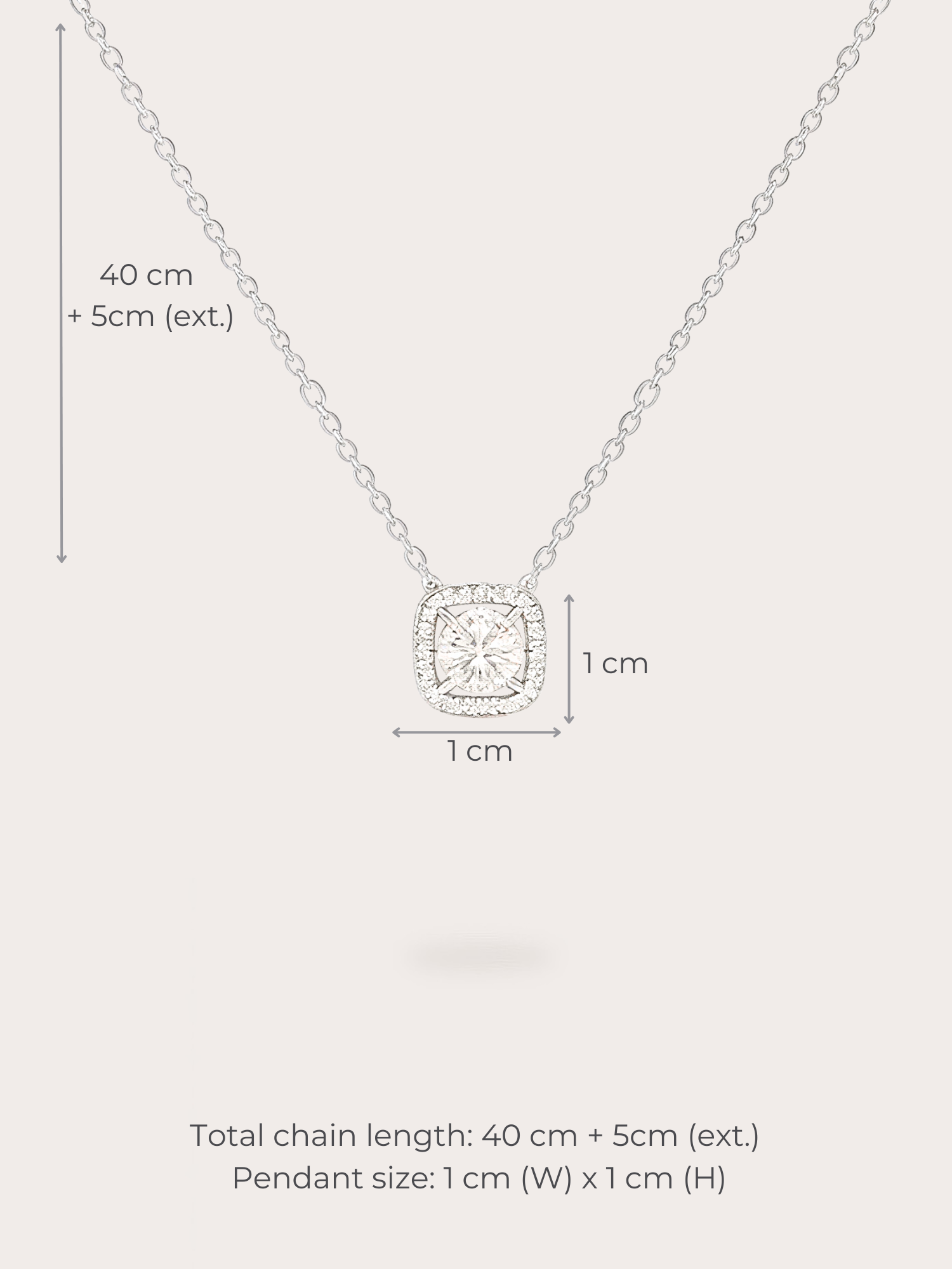 Mila Cushion Necklace - BENE Official