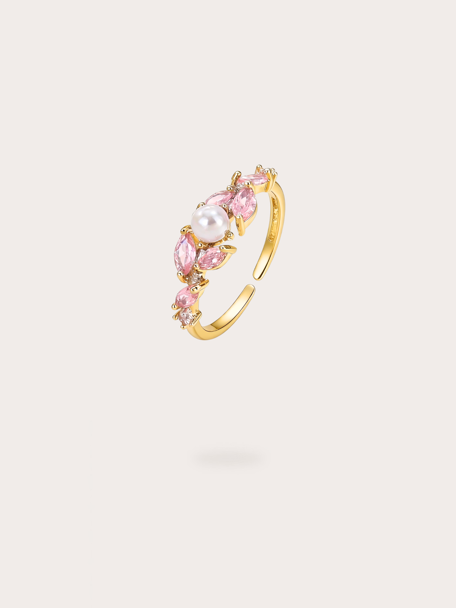 Hattie Pink Marquise Ring - BENE Official