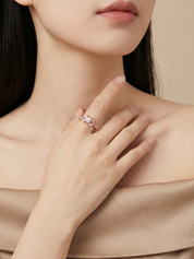 Hattie Pink Marquise Ring - BENE Official