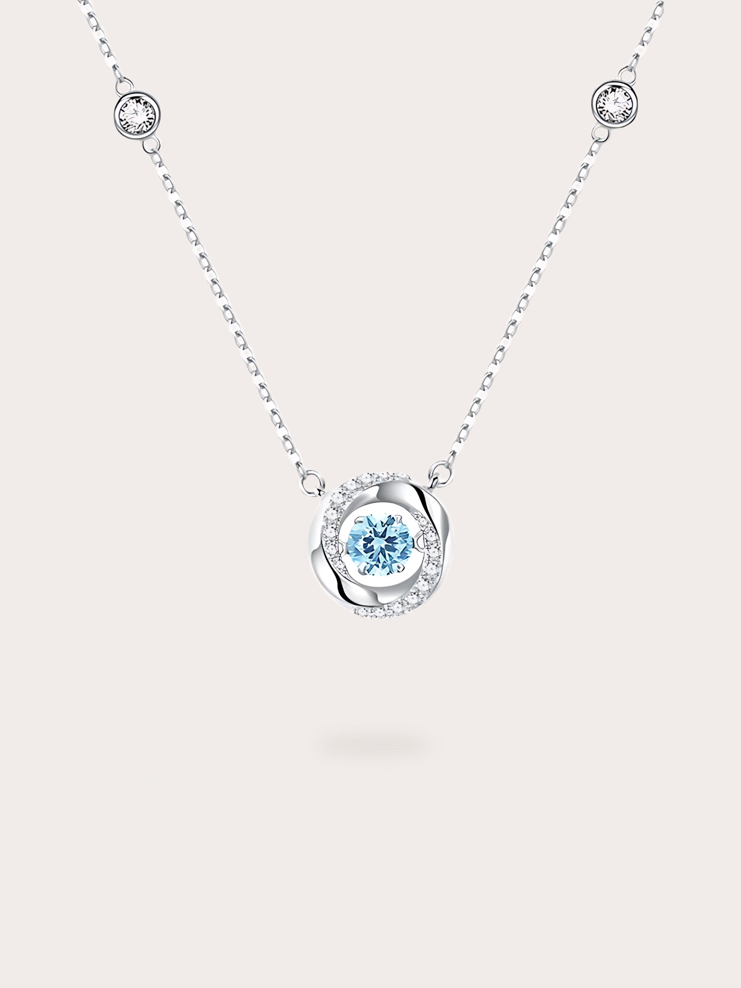 Celeste Diamond Circle Necklace - BENE Official