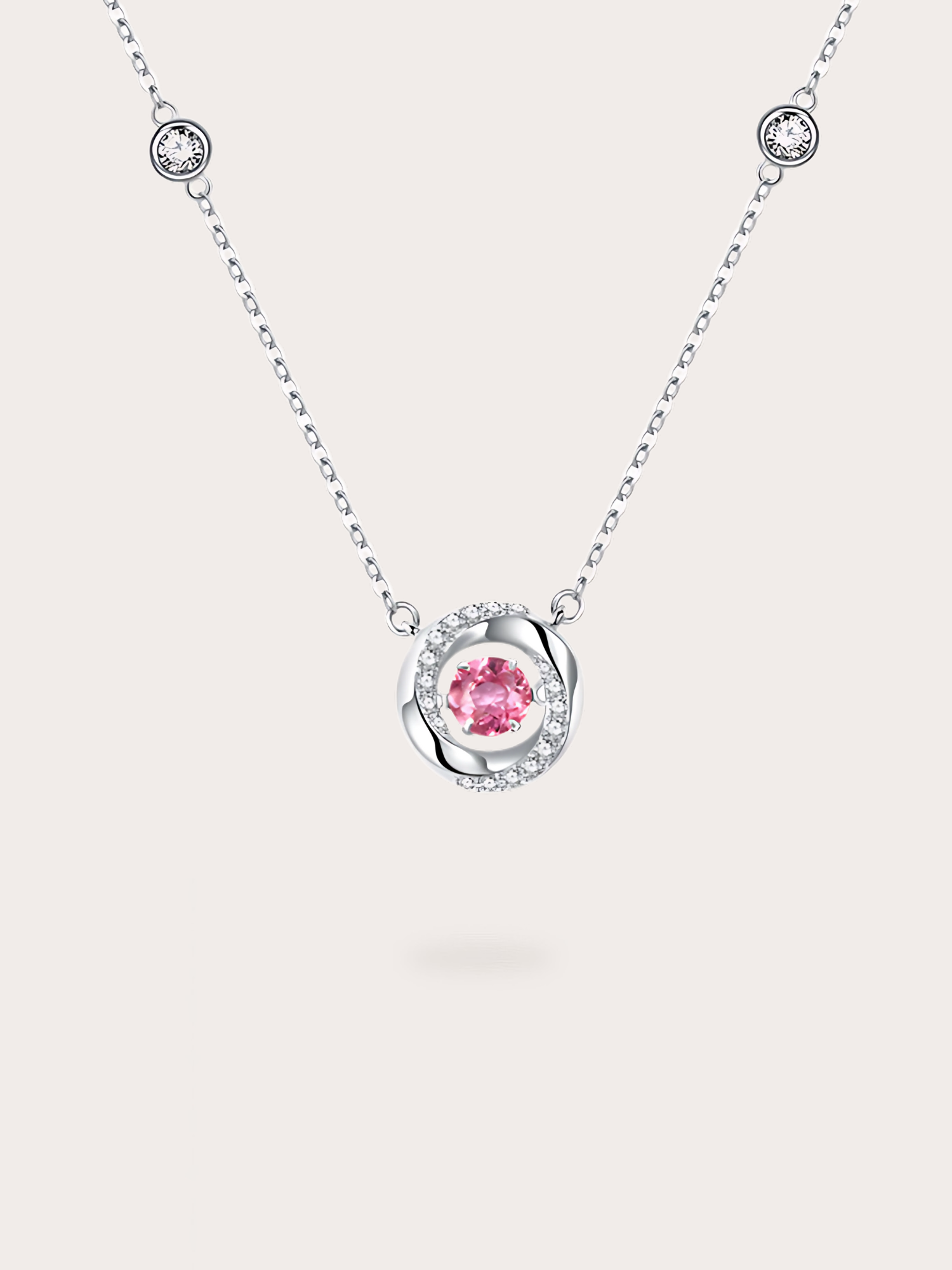 Celeste Diamond Circle Necklace - BENE Official