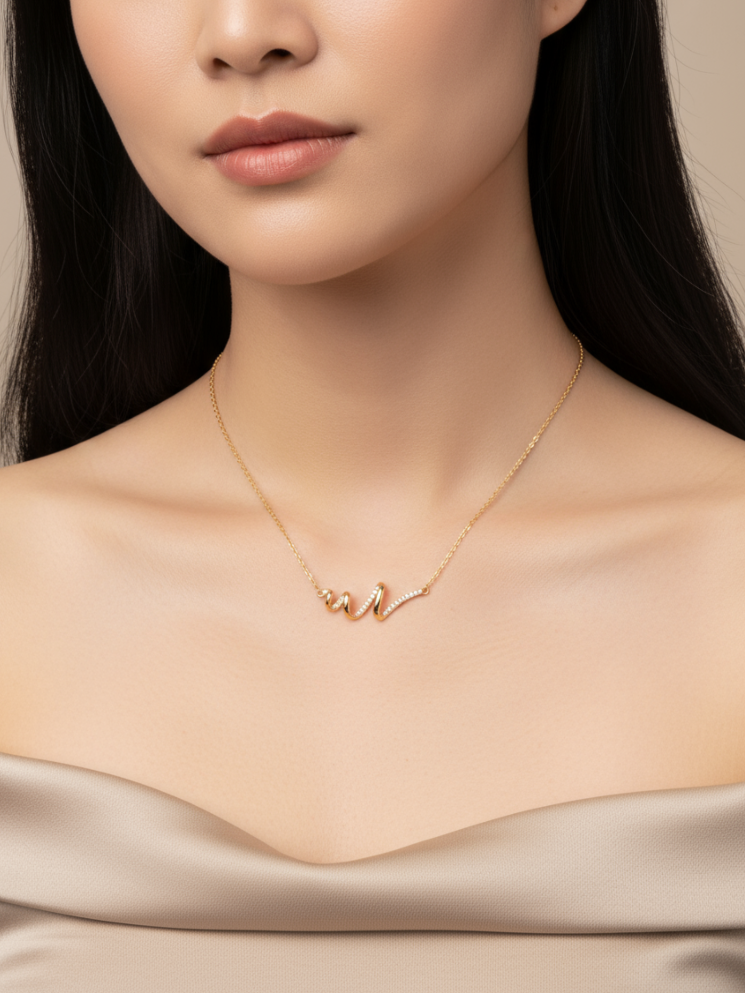 Serena Wave Necklace - BENE Official