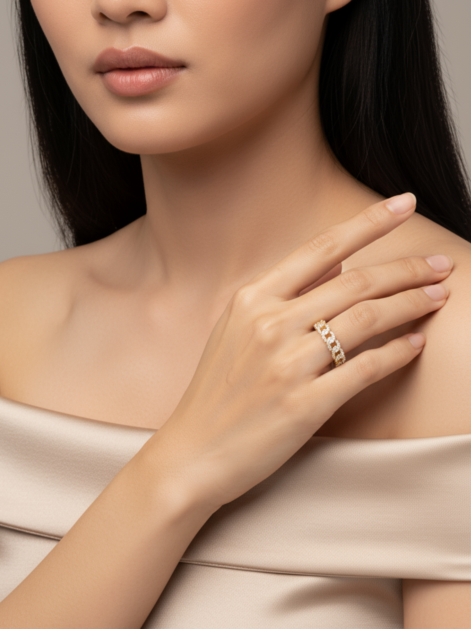 Adele Link Ring
