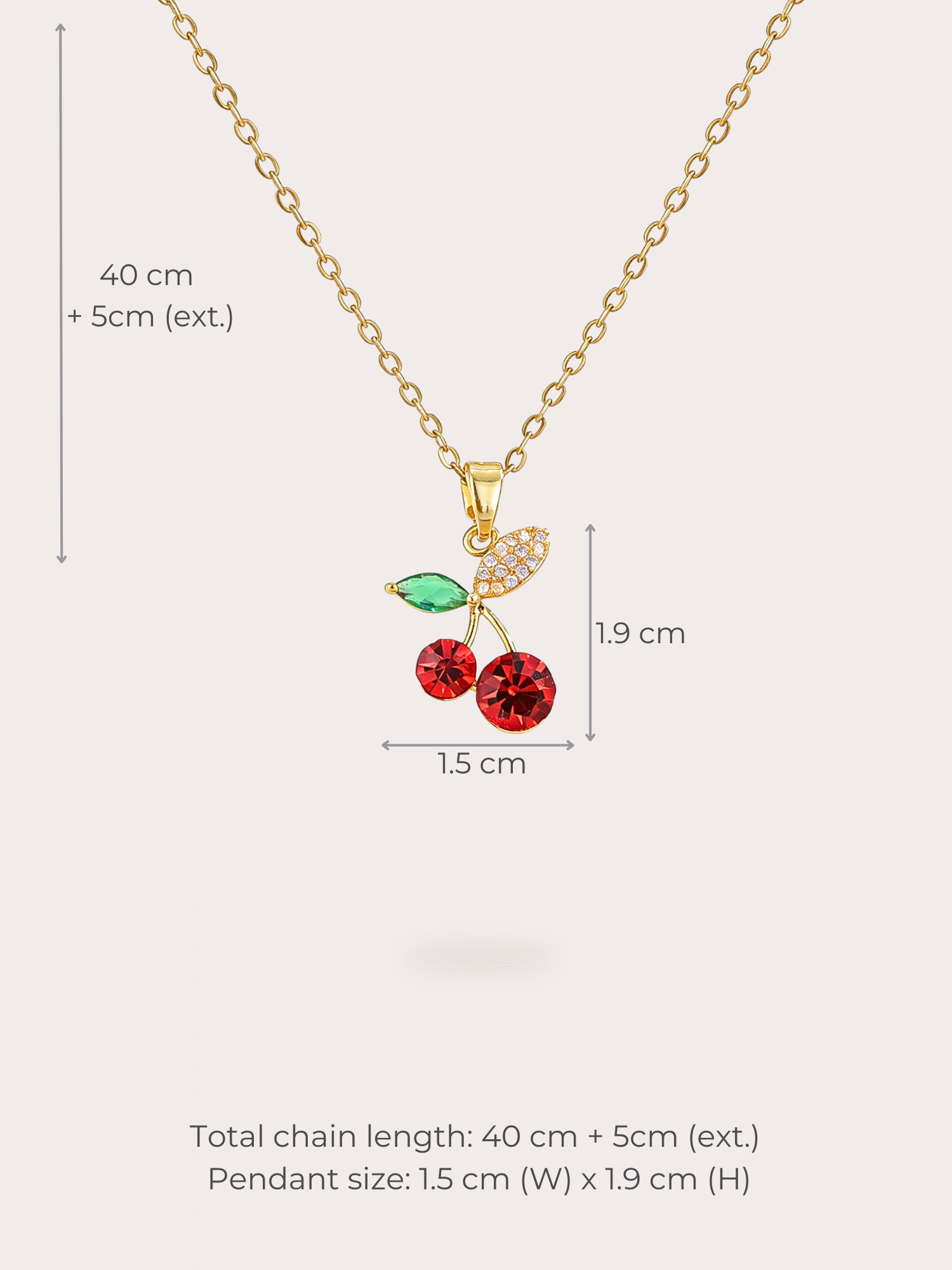 Lumi Cherry Necklace - BENE Official