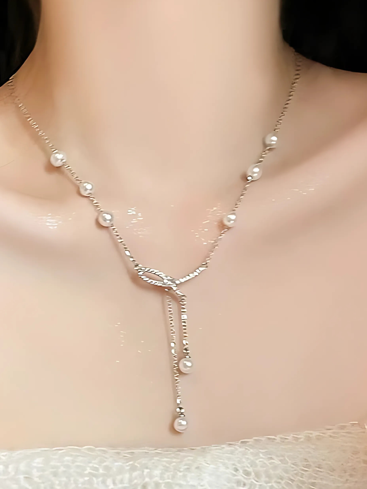 Amelie Pearl Y-Necklace - BENE Official