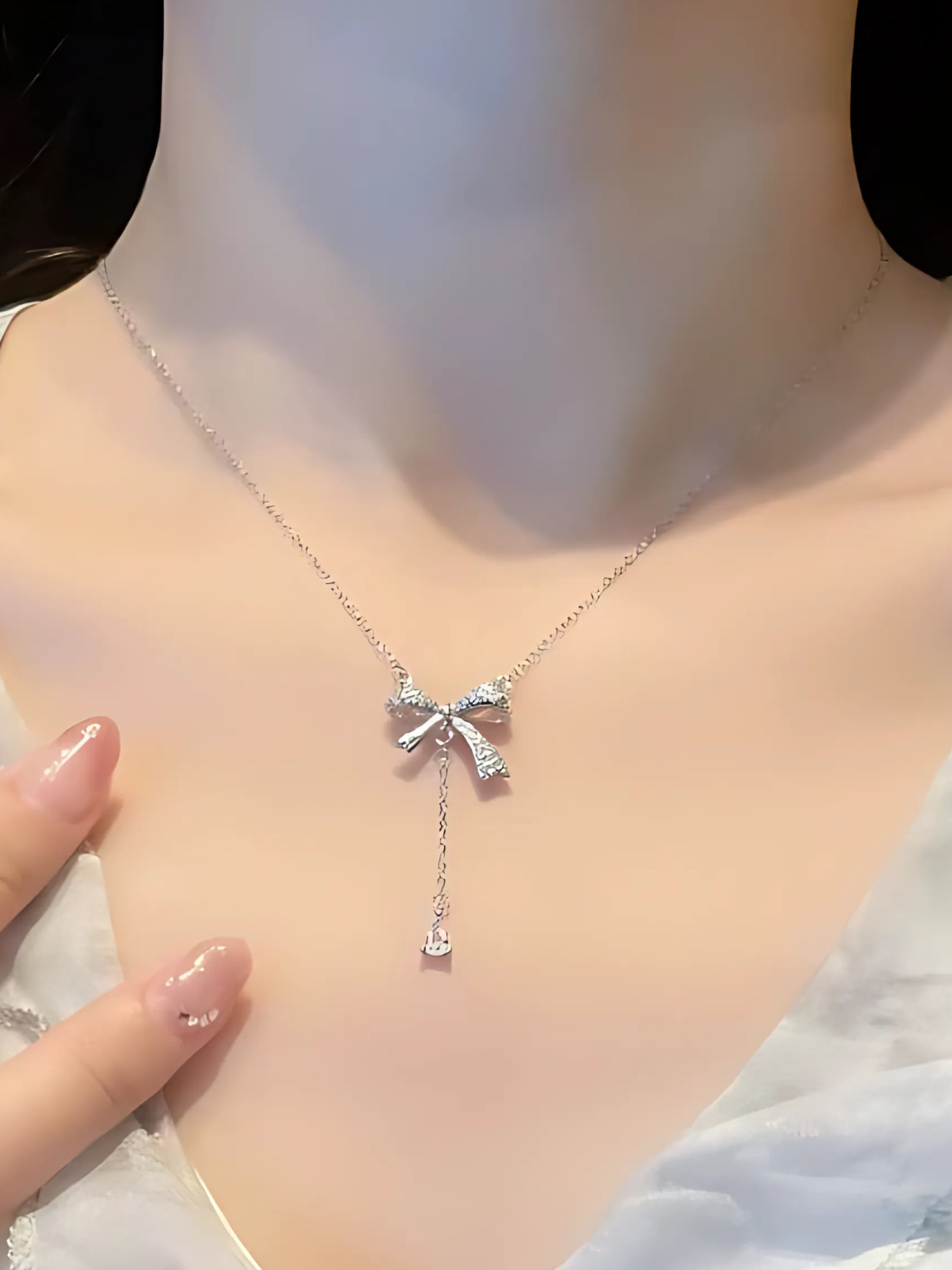 Belle Ribbon Necklace