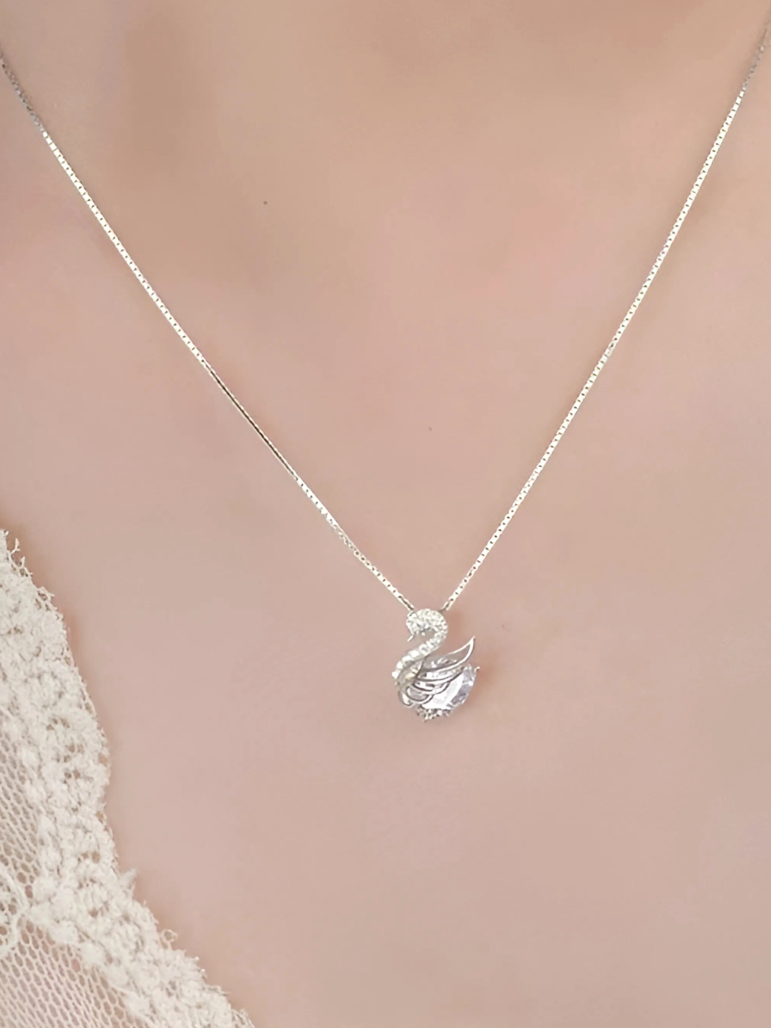 Vienna Swan Necklace