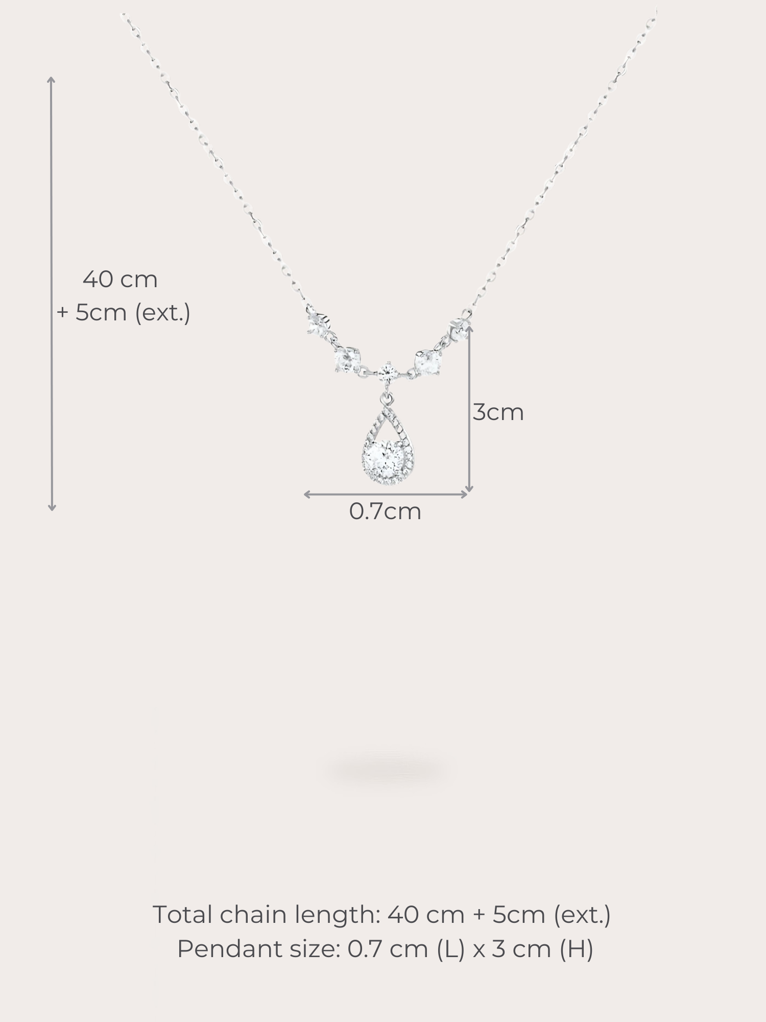 Rachel Teardrop Necklace - BENE Official