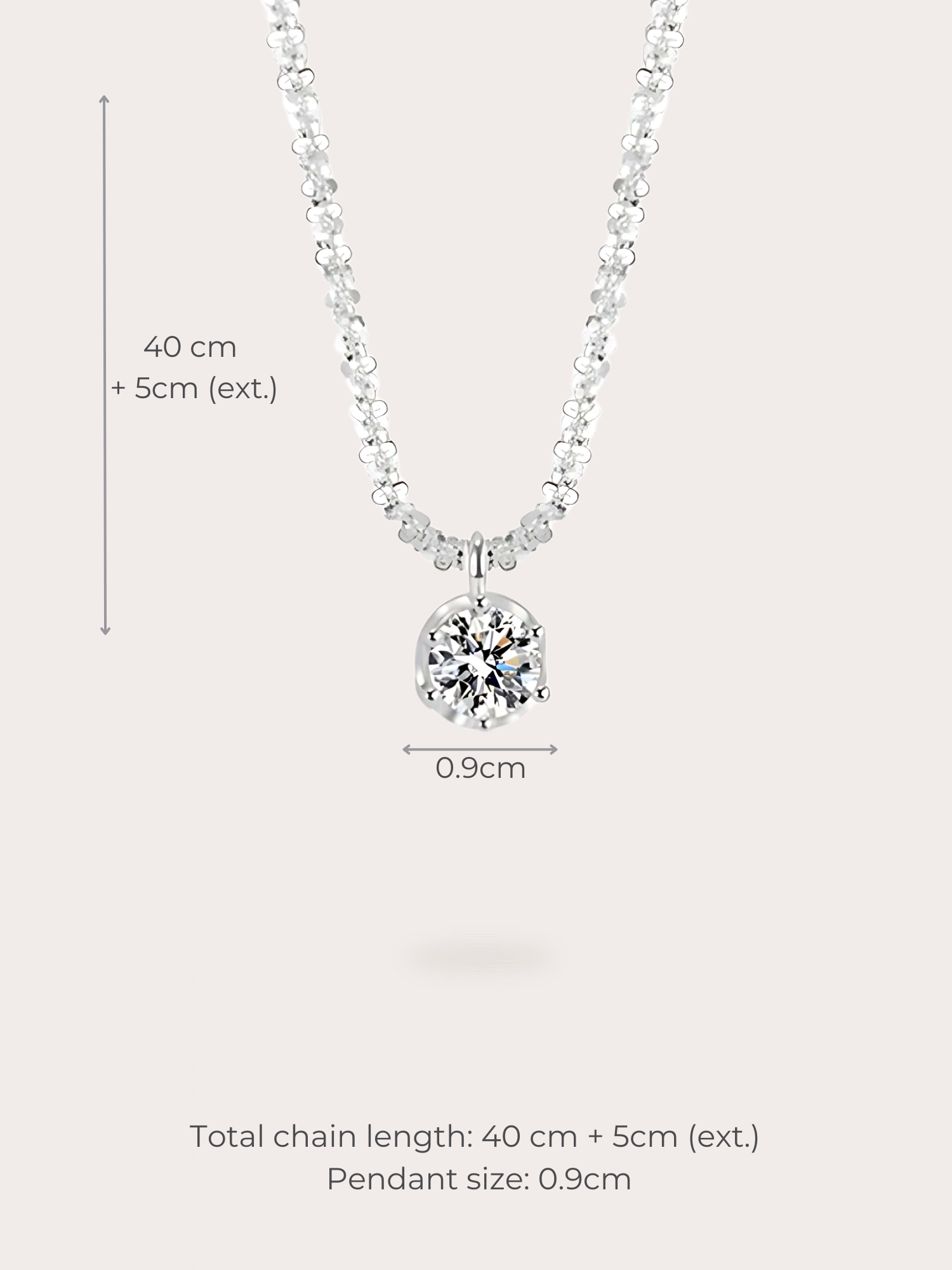 Grace Solitaire Necklace - BENE Official