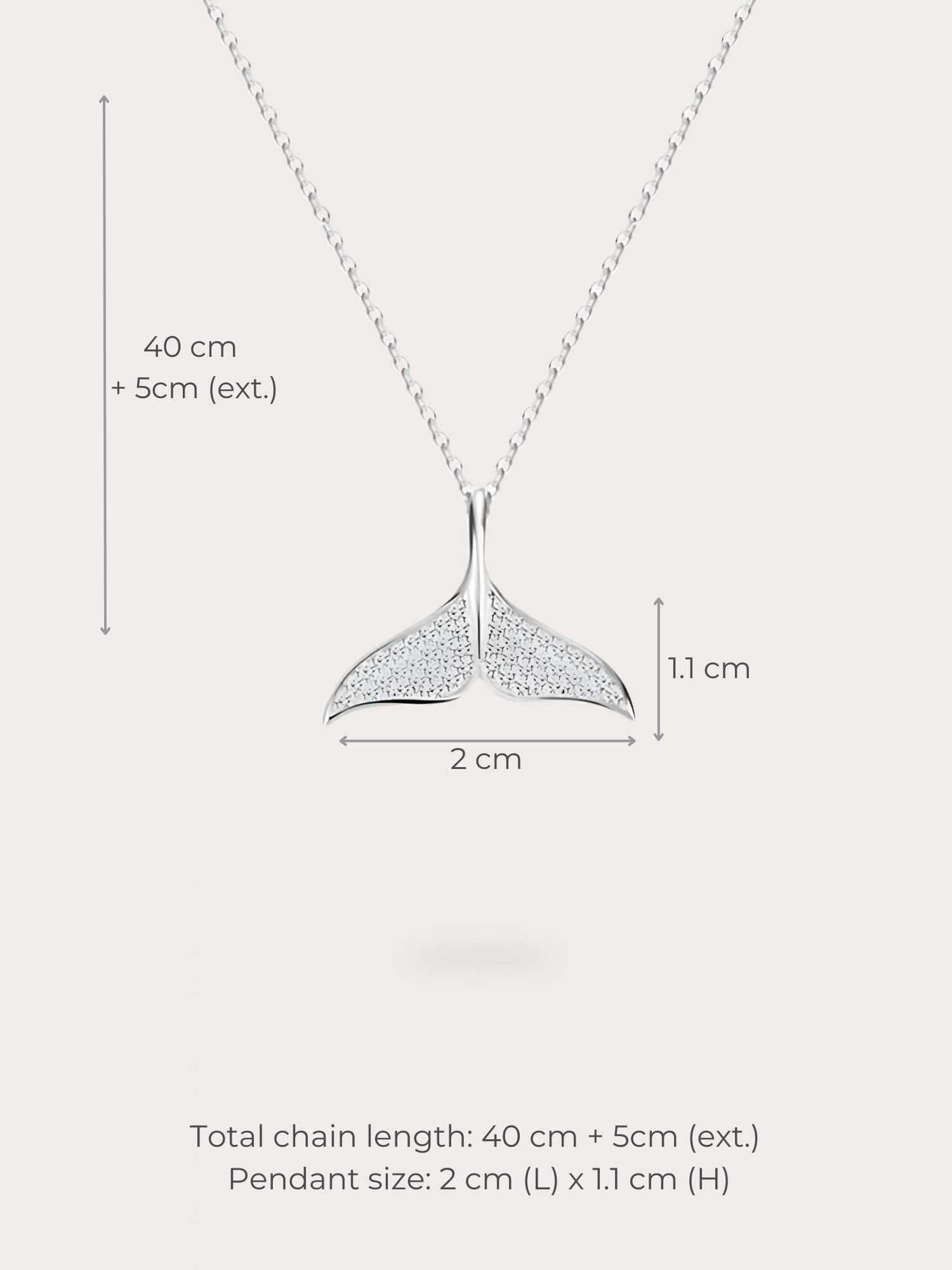 Marina Whale Tail Necklace - BENE Official