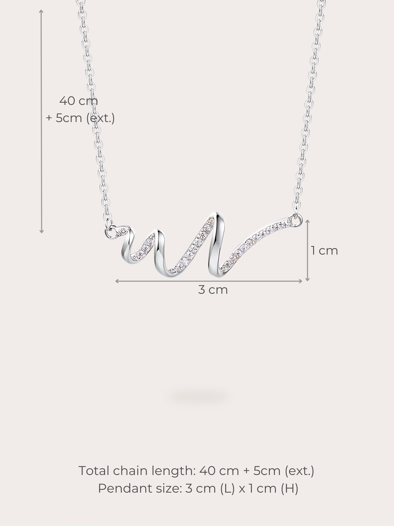 ネックレス・ペンダント Sparkling Waves Necklace Baguette & Round-Cut Diamond Wave Circle Necklace 1/8 ct tw