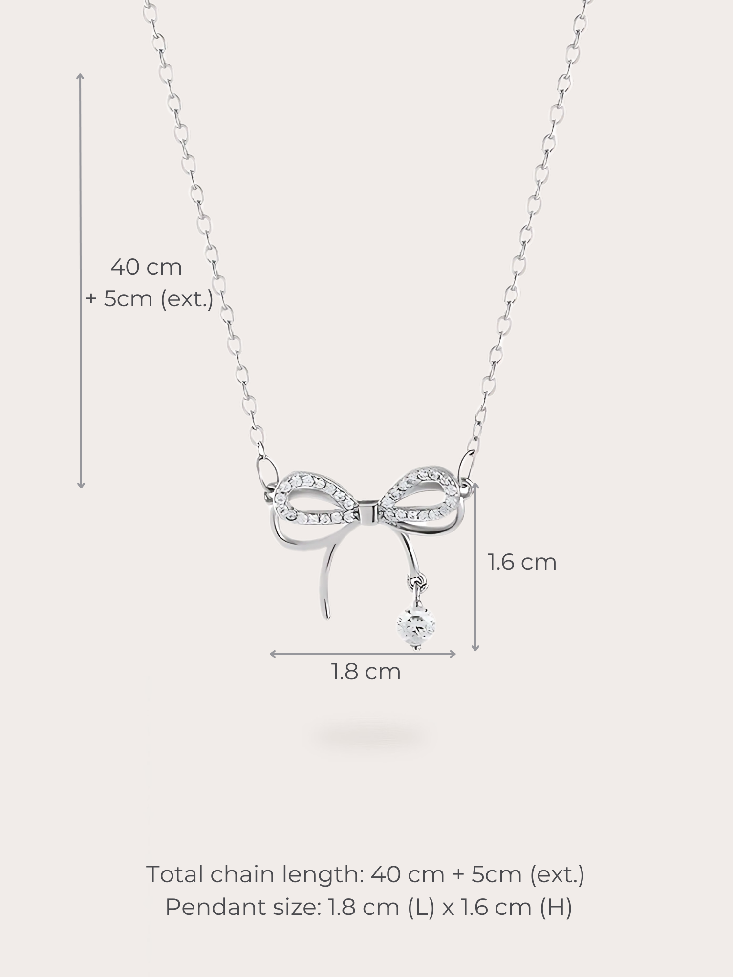 Sophia Bow Necklace - BENE Official
