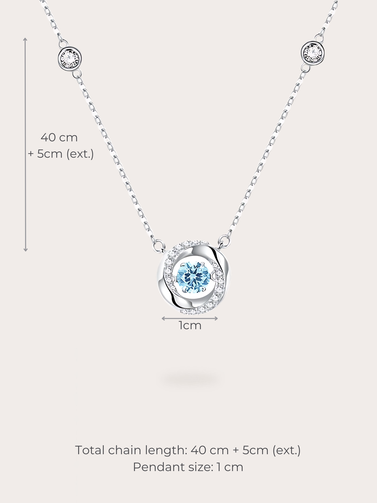 Celeste Diamond Circle Necklace - BENE Official