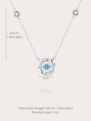 Celeste Diamond Circle Necklace - BENE Official