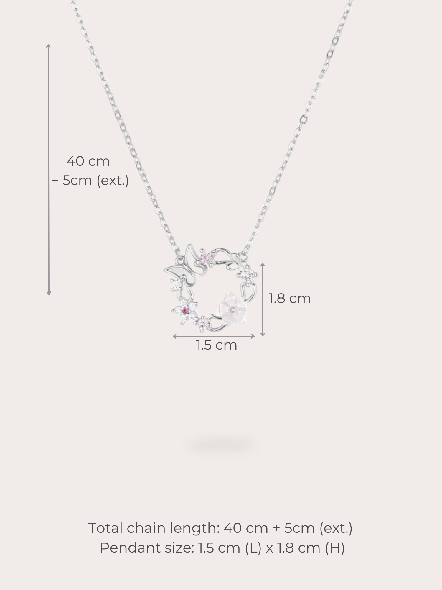 Julie Butterfly Garden Necklace - BENE Official