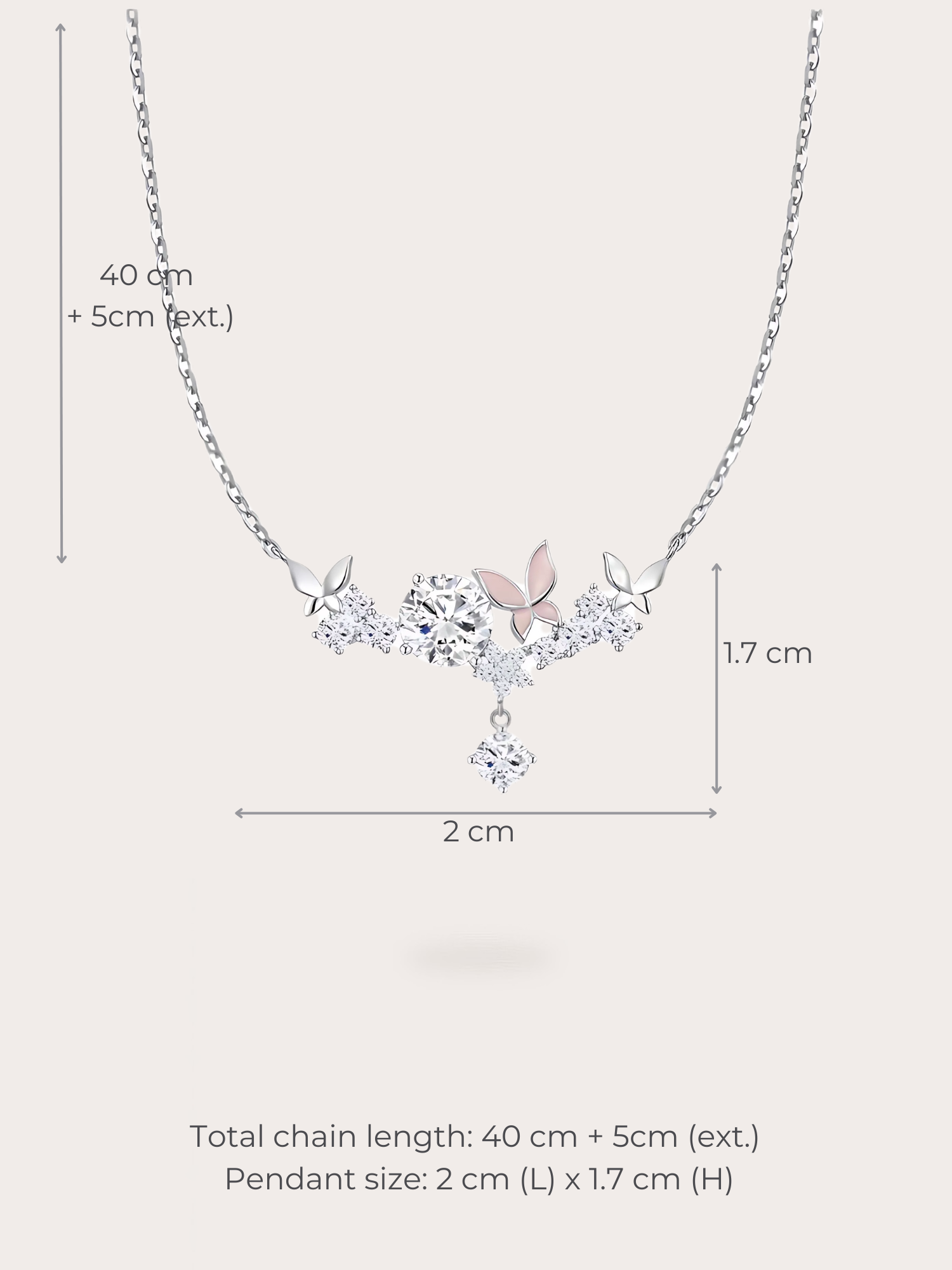 Aliana Butterfly Necklace - BENE Official