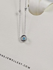Celeste Diamond Circle Necklace