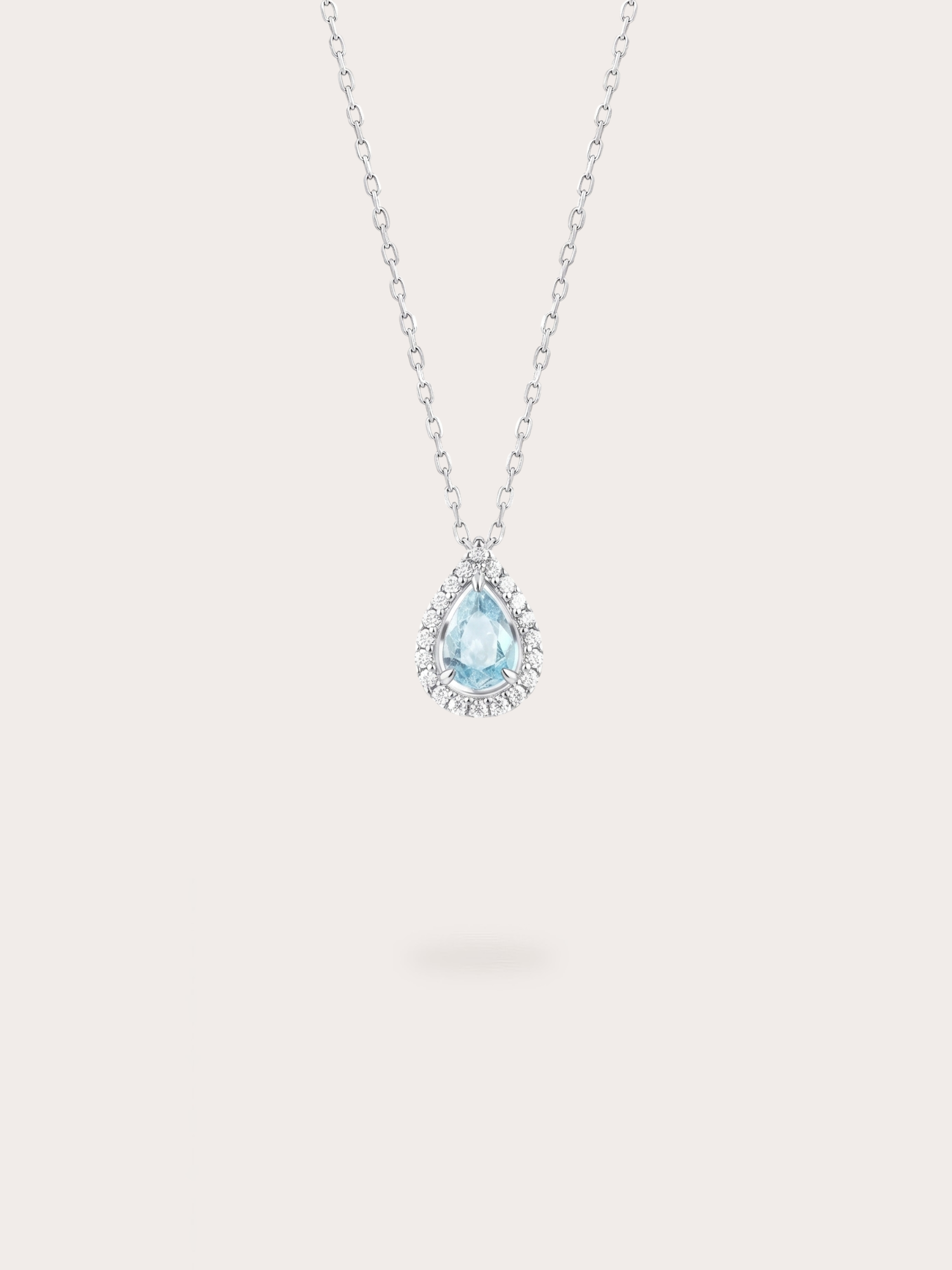 Sadie Teardrop Necklace Blue